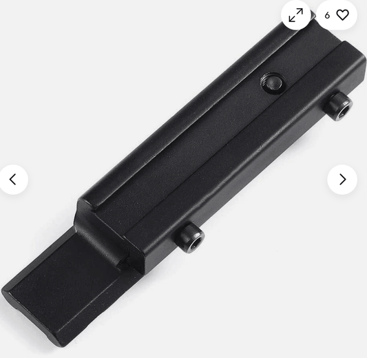 Adaptér BlackAirsoft Enforose z 11 mm na 21 mm Weaver/Picatinny pro montáž optiky – 9 slotů, nízký profil
