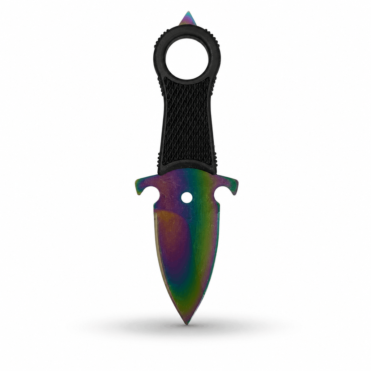 Cuțit tactic pentru gât BlackAirsoft HALO Chameleon cu teacă