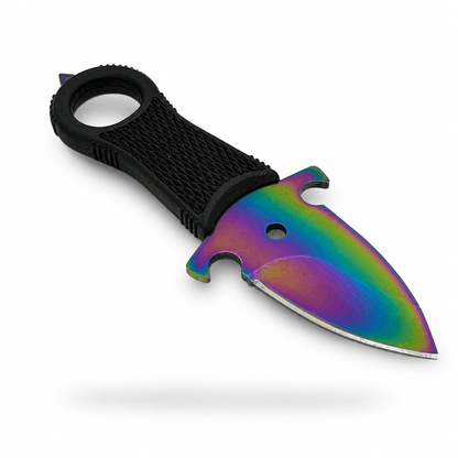 Cuțit tactic pentru gât BlackAirsoft HALO Chameleon cu teacă