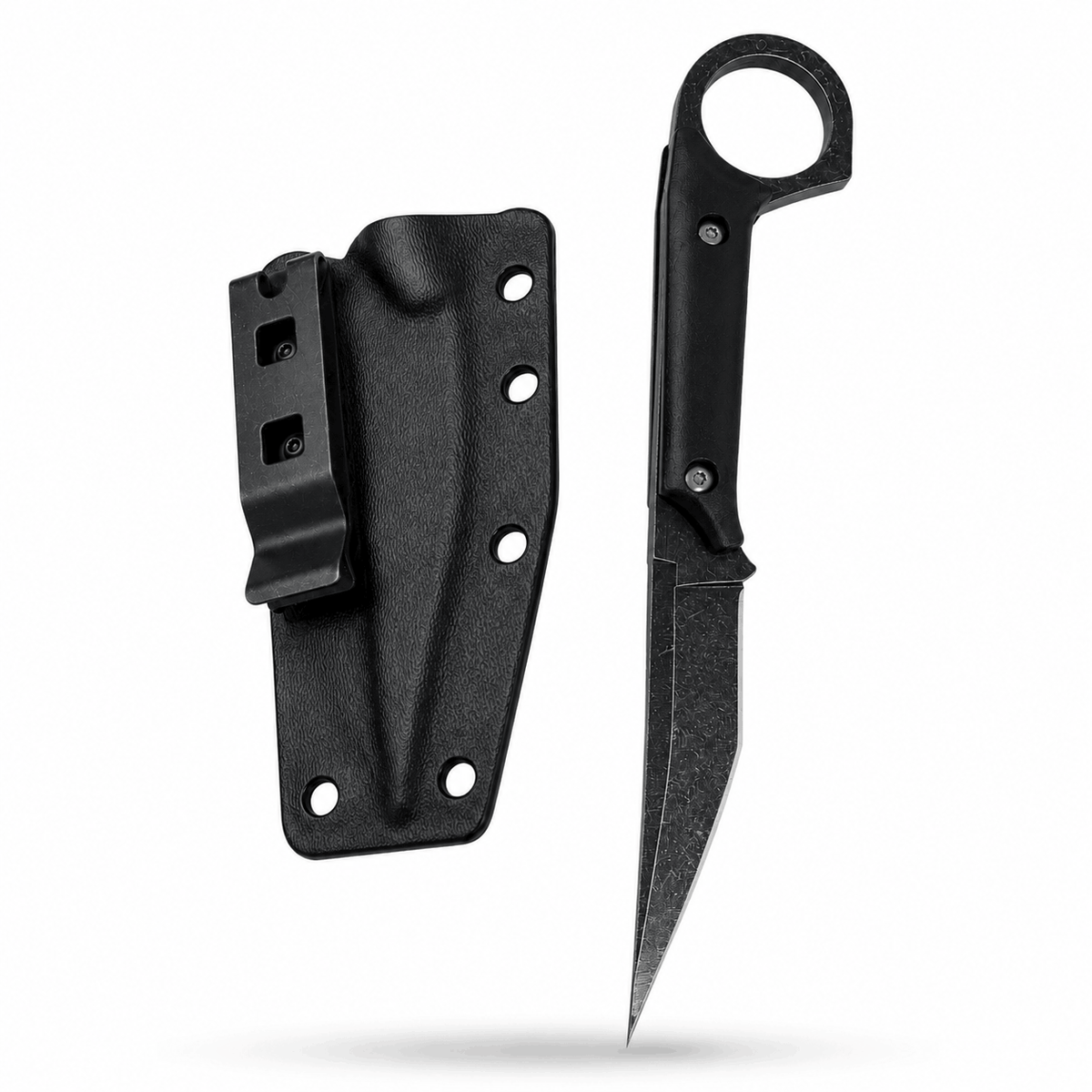 Nůž Black Airsoft Shadow Ring s pouzdrem