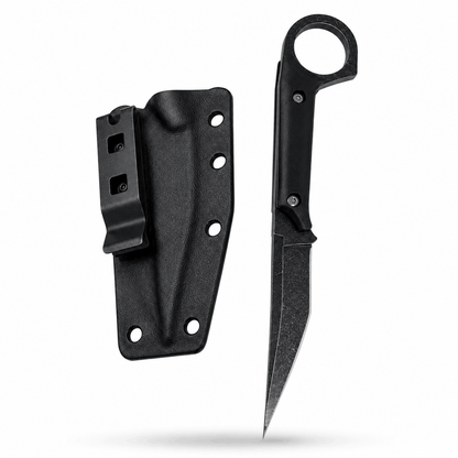 Nůž Black Airsoft Shadow Ring s pouzdrem