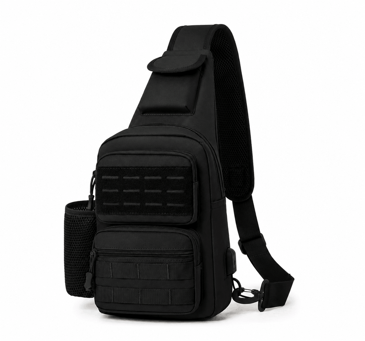 Тактическа кросбоди чанта Black Airsoft Tactical Sling Bag