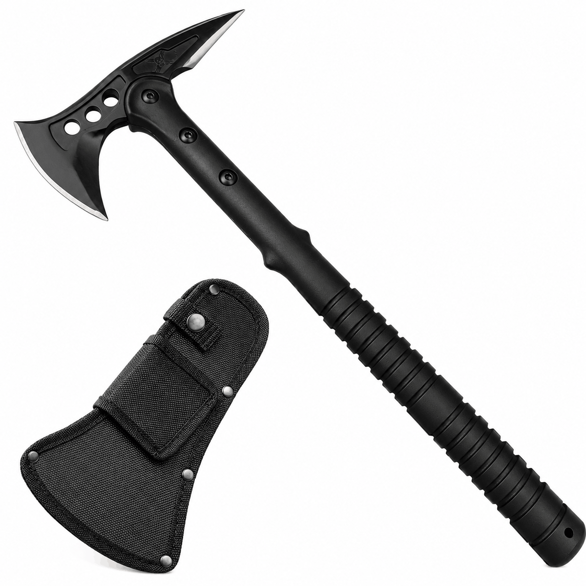 Topor tactic de camping Spear Point Axe 15 Inch cu husă