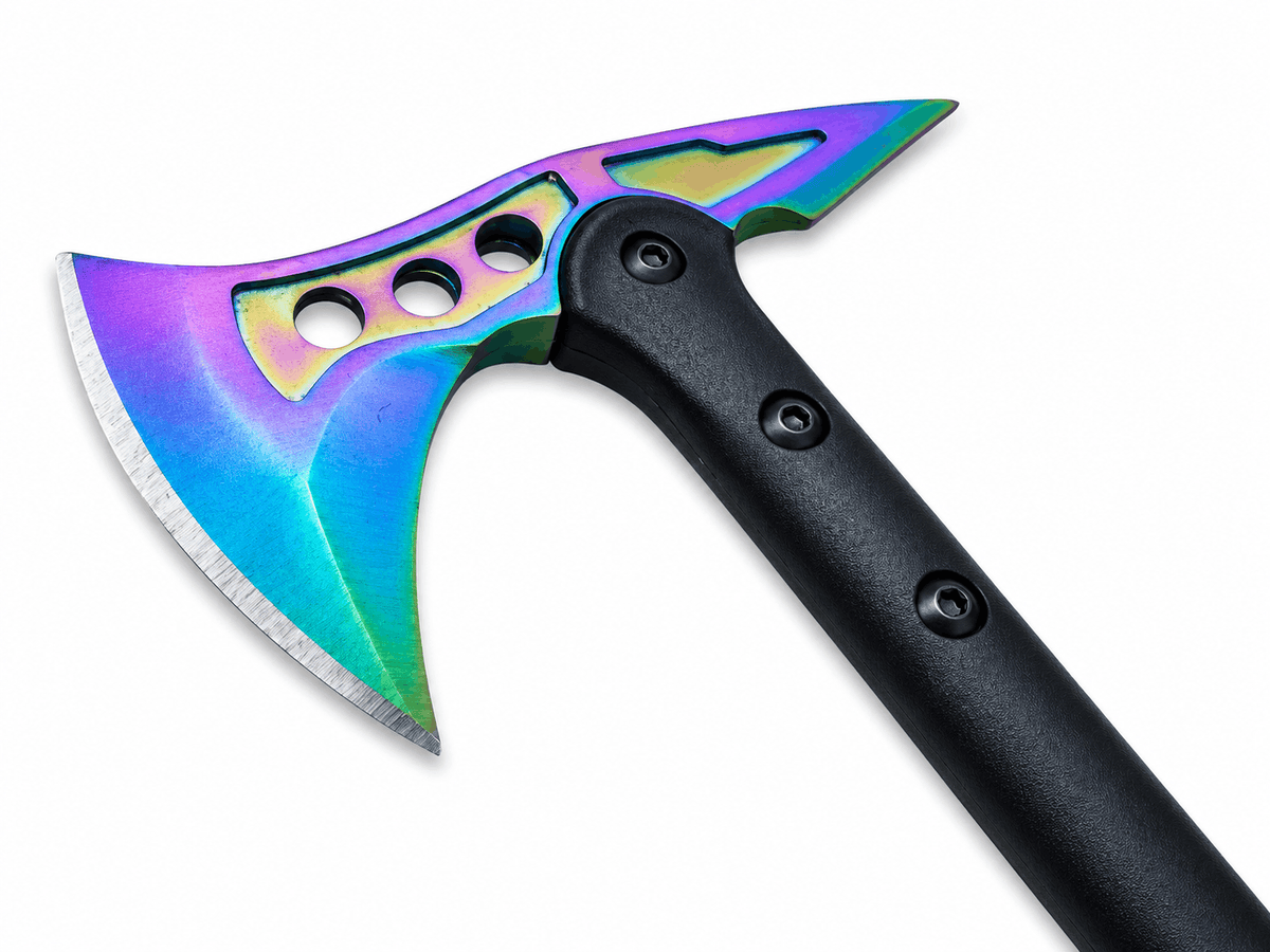 Topor tactic de camping Spear Point Axe 15 Inch cu husă