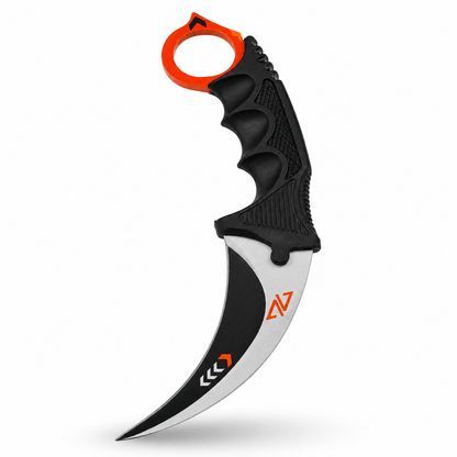 Karambit Black Airsoft Vortex mit Scheide und Lanyard