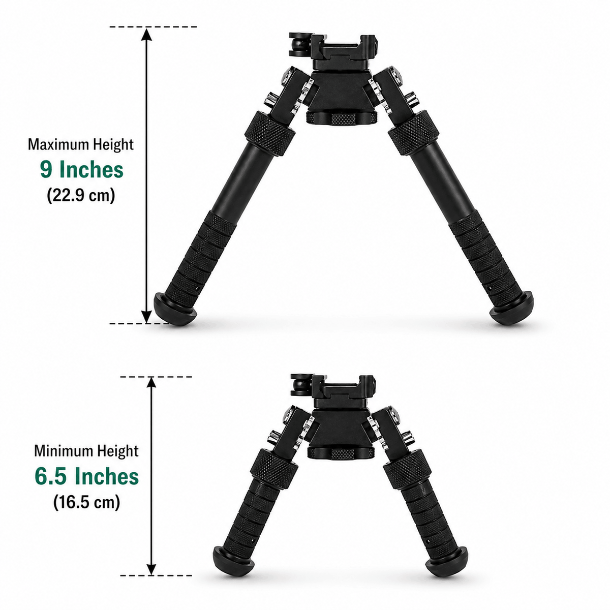 Taktická dvounožka BlackAirsoft EagleForce 16,5–22,9 cm pro KeyMod a Picatinny  