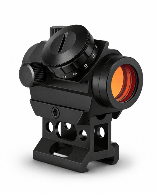 Kolimátorový zaměřovač (rychlý zaměřovač) BlackAirsoft FALCON 2MOA 1x25 mm s 11 úrovněmi jasu