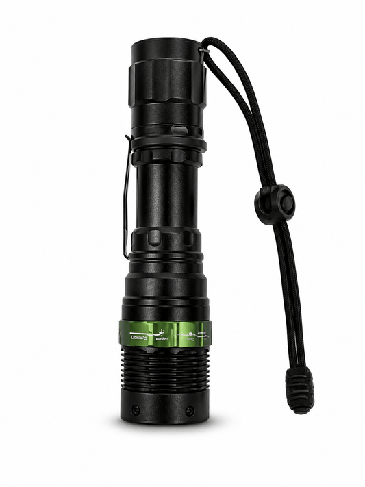 Taktická LED svítilna BlackAirsoft GREENFORGE se zoomem, Li-ion baterií