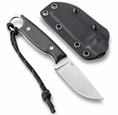 BlackAirsoft HUNTER MINI D2 kompakt taktikai kés KYDEX tokkal és G10 markolattal