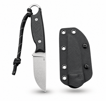 BlackAirsoft HUNTER MINI D2 kompakt taktikai kés KYDEX tokkal és G10 markolattal
