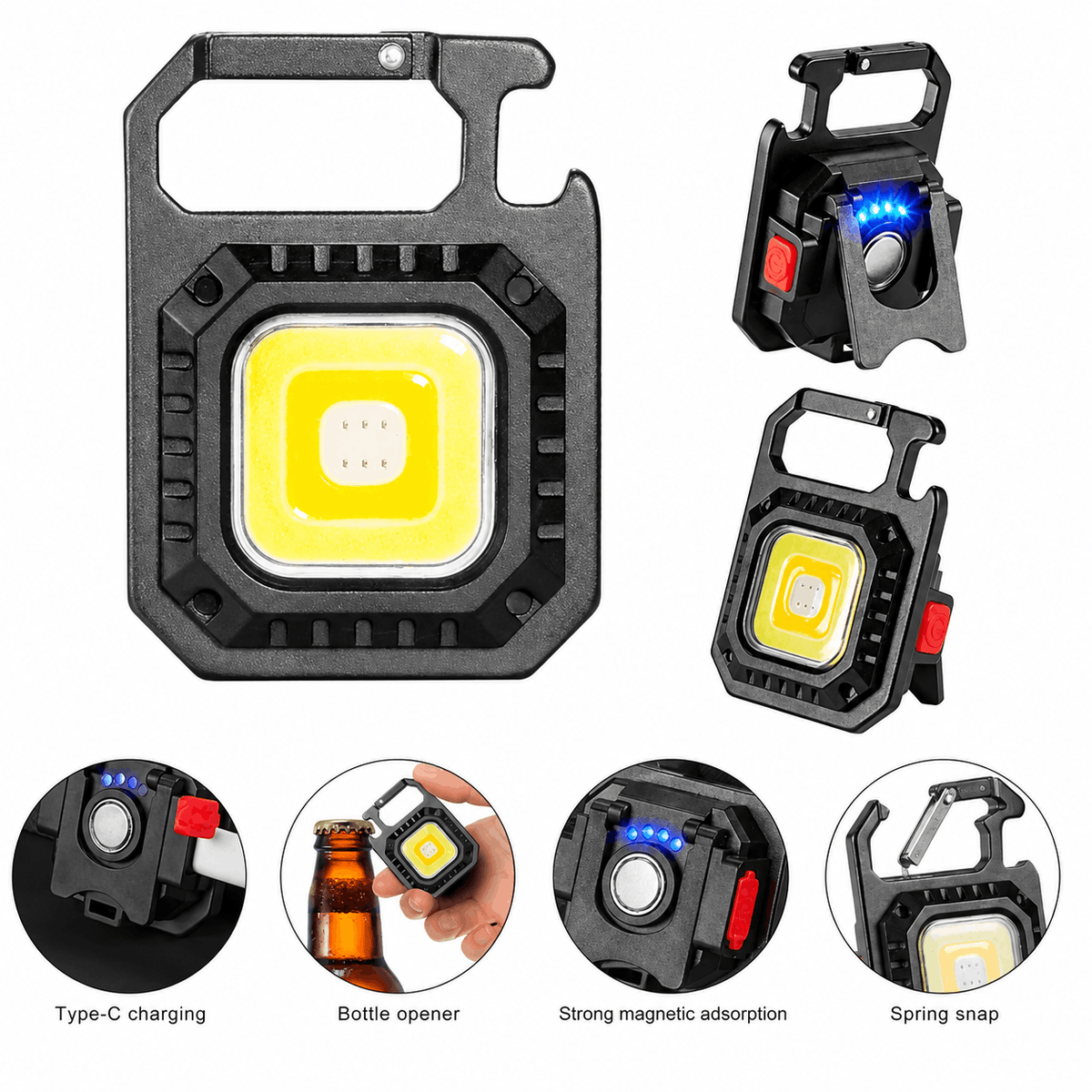 Πολυλειτουργική λυχνία LED BlackAirsoft LUMEX με καραμπίνερ και μαγνήτη