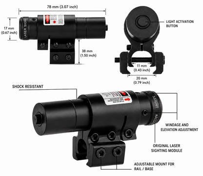 Laserový zaměřovač TargetBeam Red Dot Laser Sight