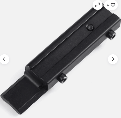 Adaptér BlackAirsoft Enforose z 11 mm na 21 mm Weaver/Picatinny pro montáž optiky – 9 slotů, nízký profil