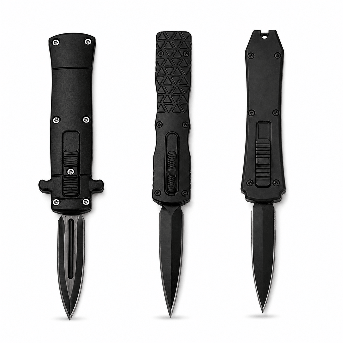 BlackAirsoft 13 cm-es automata mini OTF kés