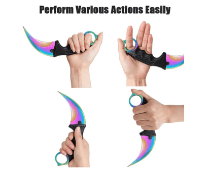 Nůž karambit Rainbow 21 cm s ochranným pouzdrem