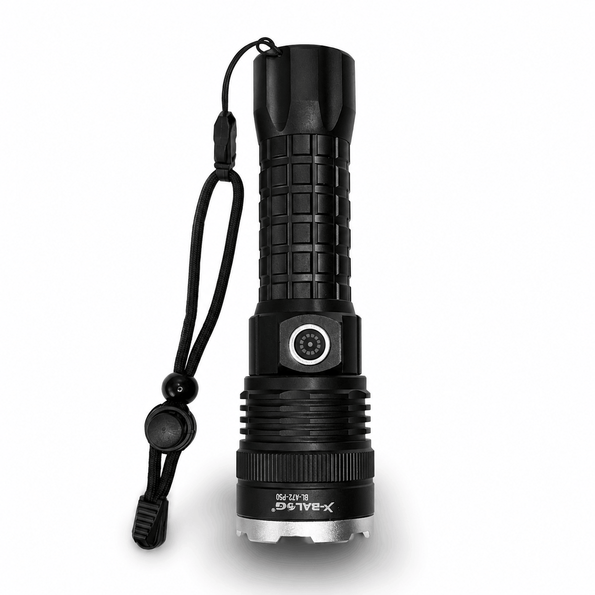 X-BALOG P50 nagy teljesítményű LED zseblámpa akkumulátorral és USB töltéssel – 17 cm