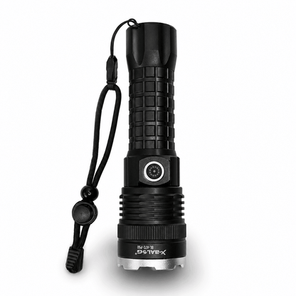 X-BALOG P50 nagy teljesítményű LED zseblámpa akkumulátorral és USB töltéssel – 17 cm