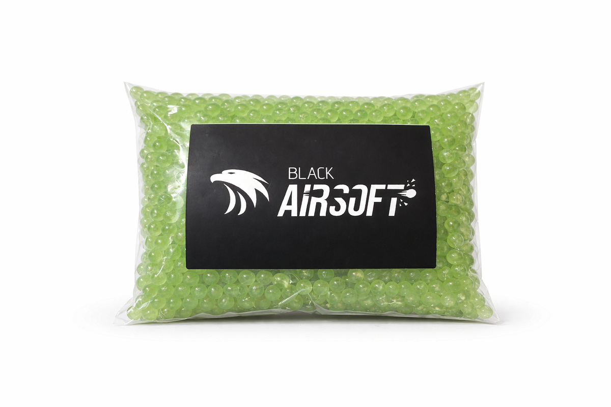 Луминисцентни трейсърни Airsoft Топчета 0.12g, 6mm – 2000 бр Зелен Glow BB