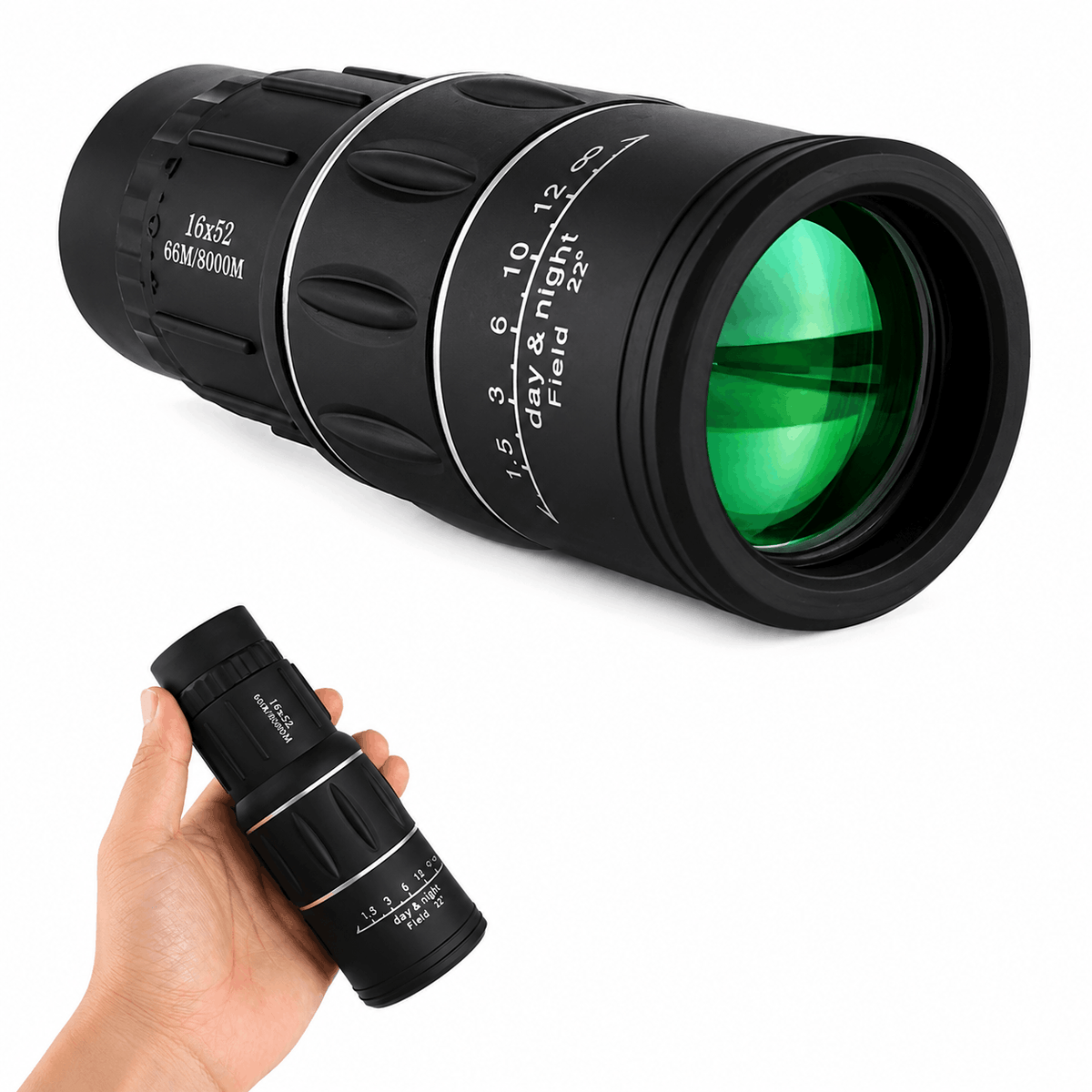 Monokl 16x52 s nastavitelným ostřením