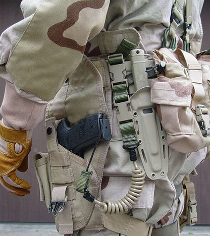 BlackAirsoft Tough pisztoly biztonsági zsinór, spirálzsinór, rögzítőszíj