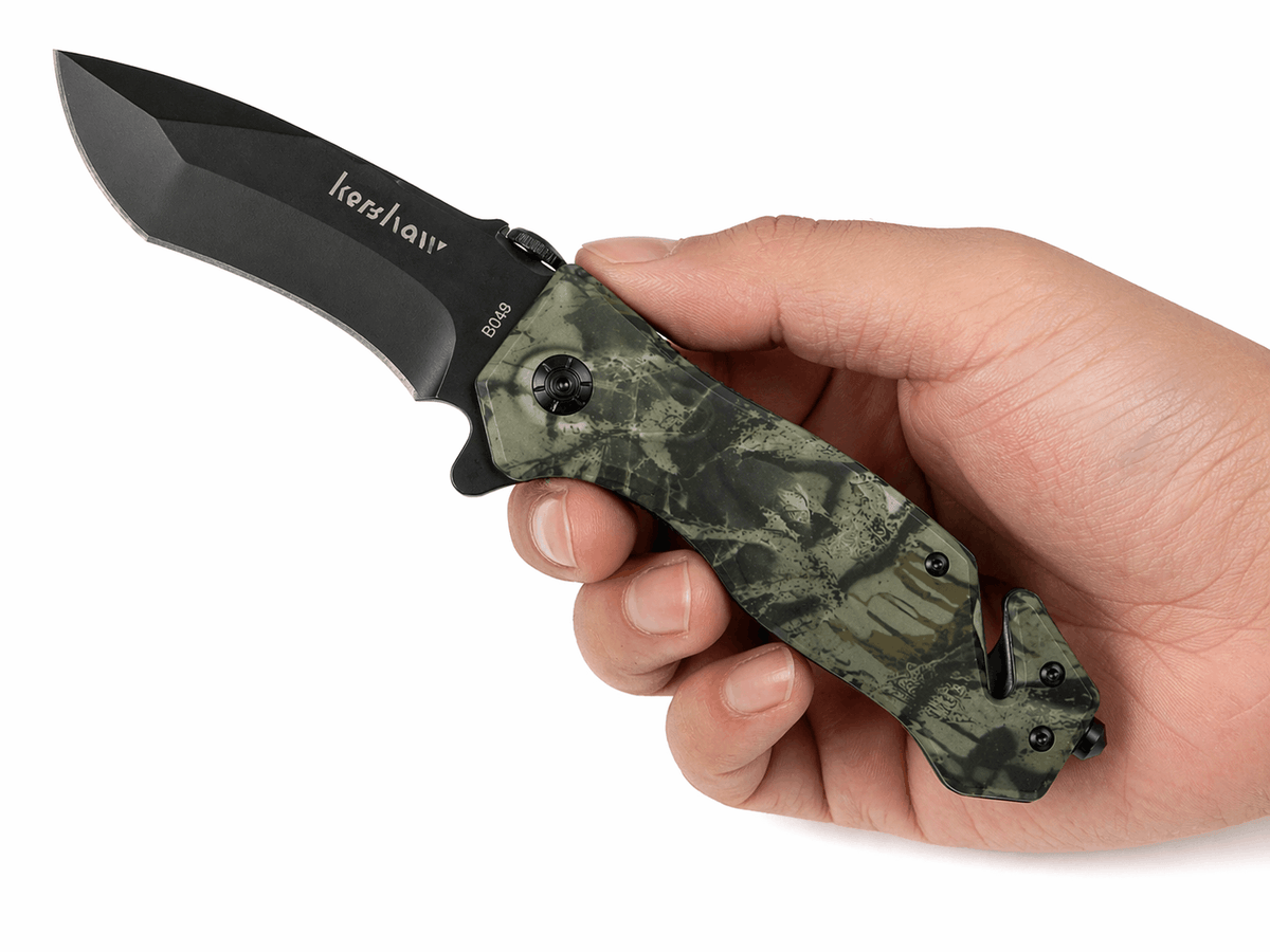 Couteau pliant à manche camouflage
