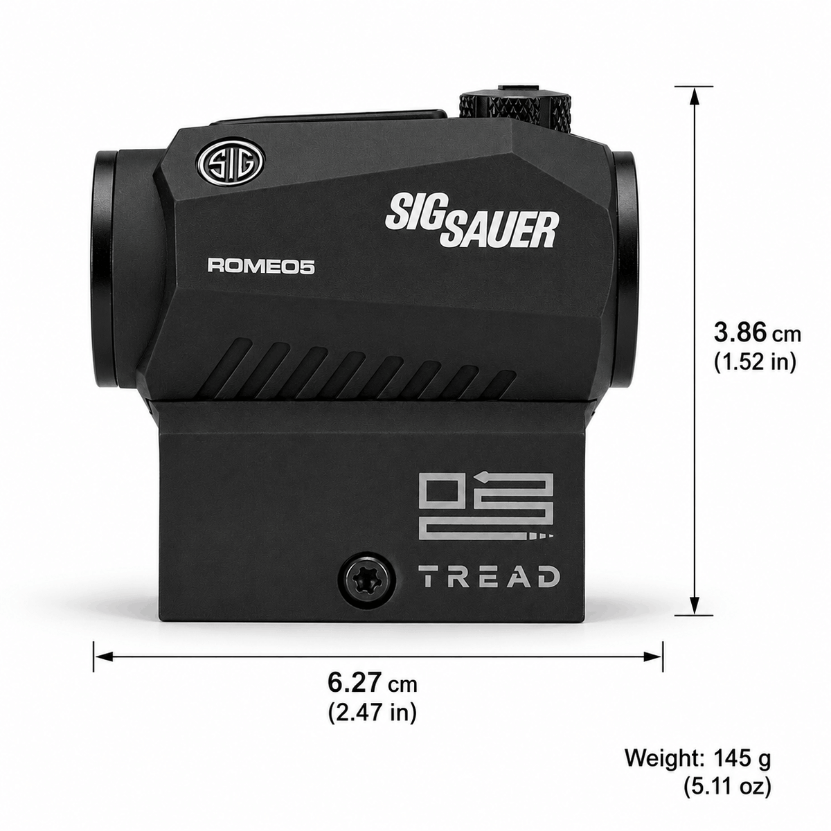 Red dot SIG Sauer ROMEO5 COMPACT 1x20mm 2 MOA cu reticul roșu
