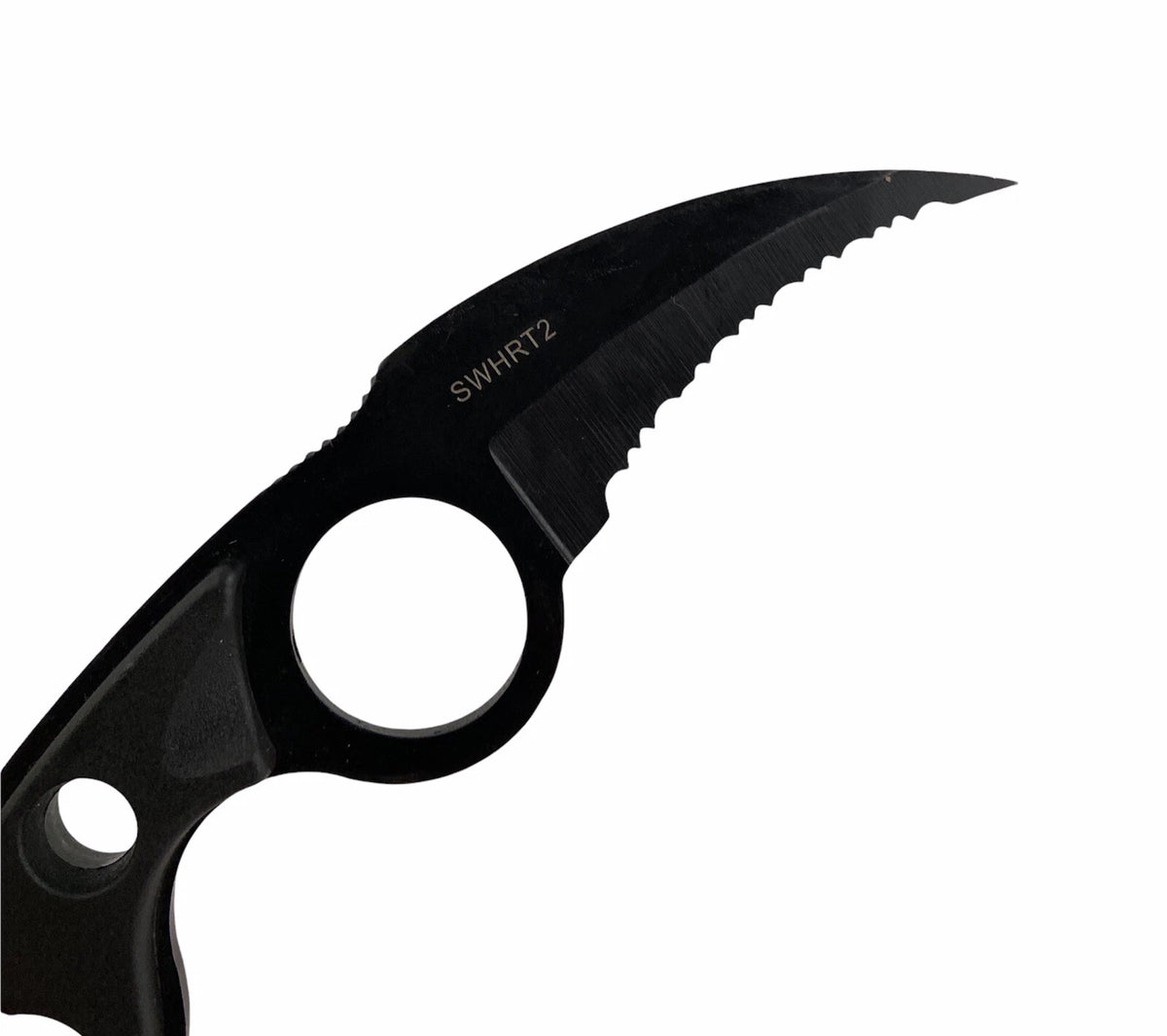 Cuțit Smith & Wesson HRT SWHRT2, 6 cm – cu lamă zimțată și teacă
