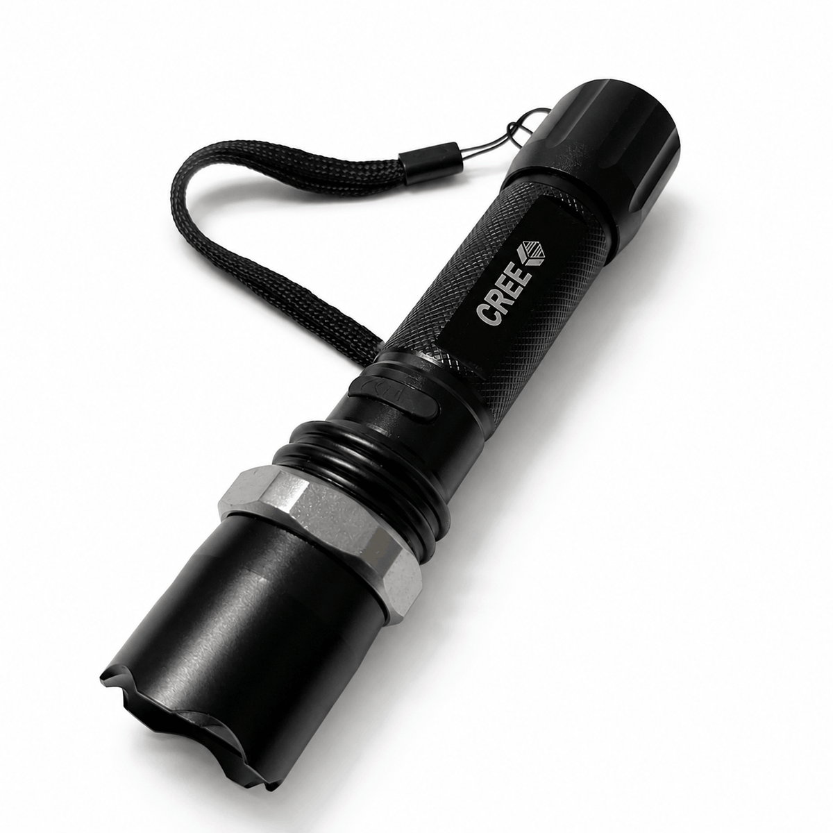 Тактически LED фенер POLICE 5000W Black Airsoft комплект със зарядно за кола